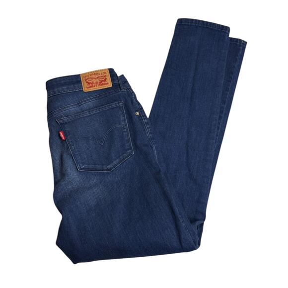 Levi's 711 Skinny Jeans Womens Size 30 Denim Blue 5-Pocket Design Mid Rise - Picture 4 of 8